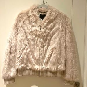 Banana Republic Faux Fur Bomber Jacket